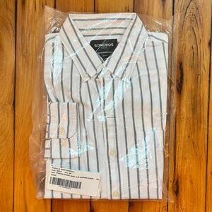 Bonobos stretch oxford slim fit Andorra stripe MEDIUM NWT
